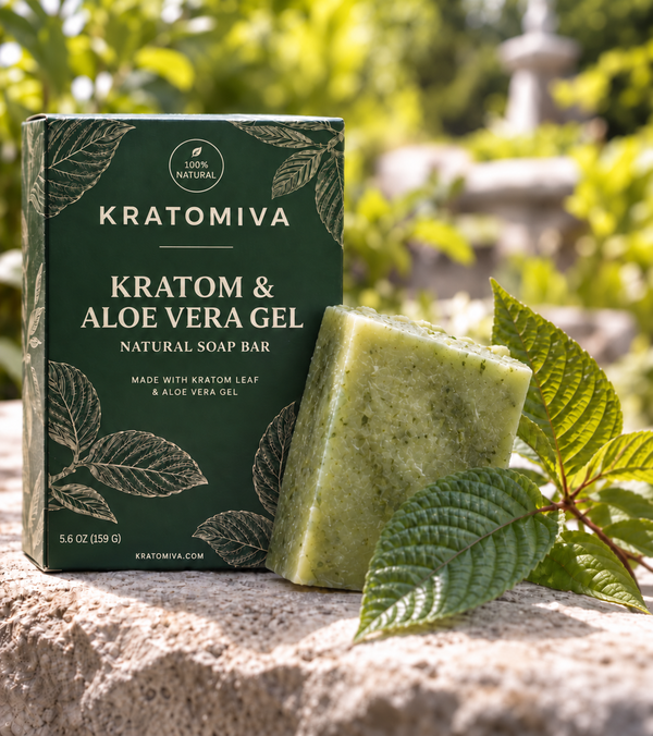 Kratom & Aloe Vera Gel Natural Soap Bar